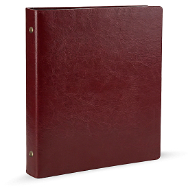 PU Leather 3-ring Binder File Folders, Rectangle