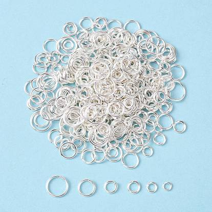 Laiton Anneaux ouverte, ronde, taille mixte, 4~10x1mm