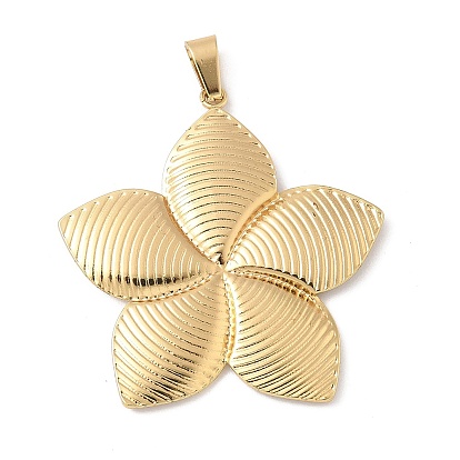 304 подвески из нержавеющей стали, цветок, ионное покрытие (ip)