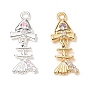 Латунные микро проложить кубического циркония подвески, без кадмия, без никеля и без свинца, елочка