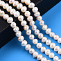 Grade AB Natural Cultured Freshwater Pearl Beads Strands, Potato