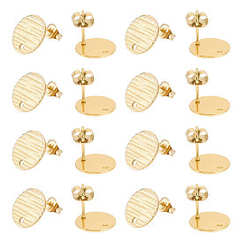 30Ионное покрытие (IP) 304 Фурнитура для ушей из нержавеющей стали, с отверстием и фрикционными гайками, плоский круглый с поперечным зерном