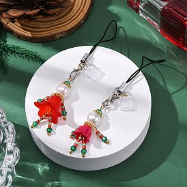 Человеческие стеклянные мобильные ремни, с петлей для шнура и пылезащитными заглушками из ПВХ, платина