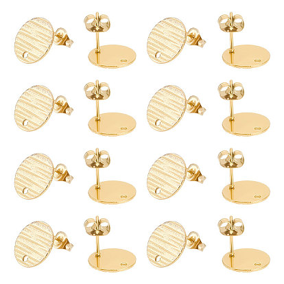 30Ионное покрытие (IP) 304 Фурнитура для ушей из нержавеющей стали, с отверстием и фрикционными гайками, плоский круглый с поперечным зерном