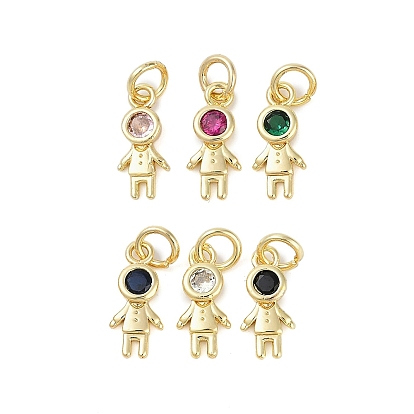 Стойка металлическая латунная микропрофилированная кубическая циркония подвески, без свинца и без кадмия, долговечный, шармы в форме человека , с целью перехода в кольце