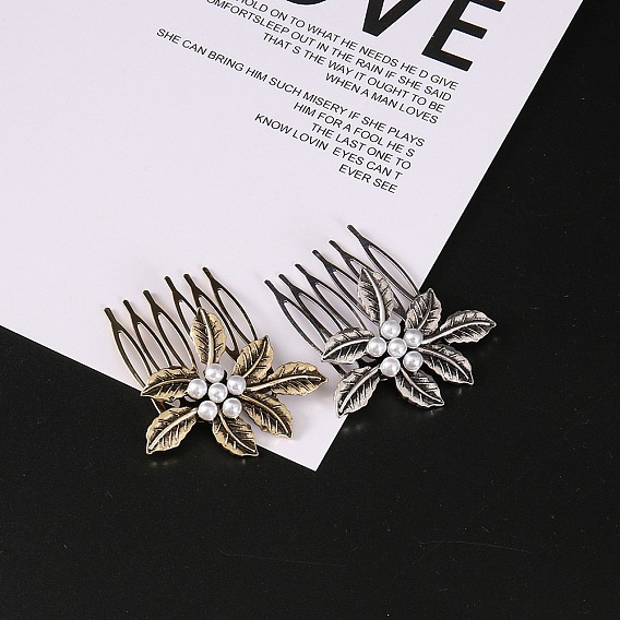 Сплав расчески для волос, аксессуары для волос для женщин и девочек, цветок