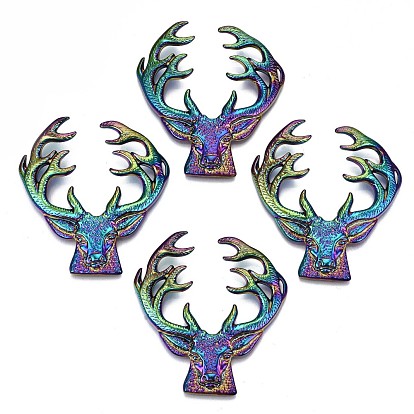 Alloy Cabochons, Cadmium Free & Lead Free, Christmas Reindeer/Stag