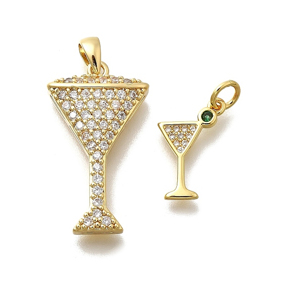 Латунные микро проложить кубического циркония подвески, кубок, с целью перехода в кольце, без свинца и без кадмия