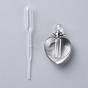 Natural Gemstone Openable Perfume Bottle Pendants, with 304 Stainless Steel Findings and Plastic Transfer Pipettes, Heart
