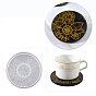 DIY Flat Round Cup Mat Silicone Molds,  Resin Casting Molds, For UV Resin, Epoxy Resin Craft Making