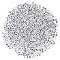 830Pcs 26 Style Opaque Acrylic Beads, Cube with Letter A~Z
