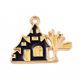 Подвески из эмали и сплава, дом с очарованием дерева