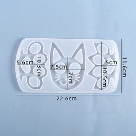 Animal Shape Keychain Molds Silicone Molds, for UV Resin, Epoxy Resin Jewelry Making