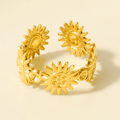 304 регулируемые манжеты из нержавеющей стали с открытыми кольцами, солнце