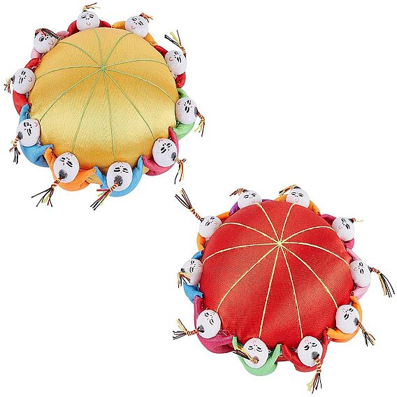 Pin Cushion with 10 Kids, Cross-stitch Craft Tools