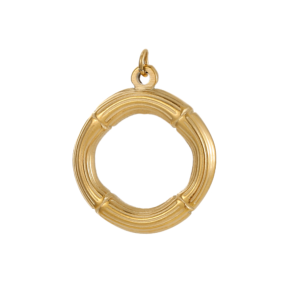 304 подвески из нержавеющей стали, кольцо прелести, ионное покрытие (ip)