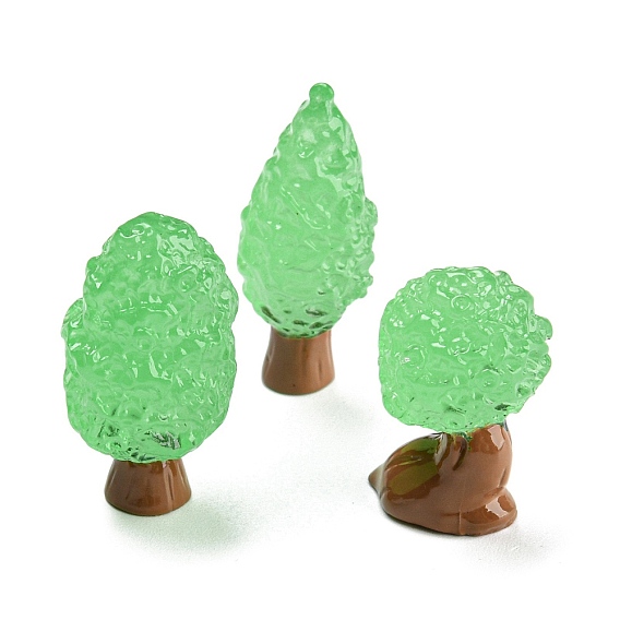 Украшения из светящейся елки из смолы, светится в темноте, микроландшафтные украшения сада