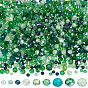 1000Pcs 9 Styles Electroplate Glass Beads Strands, Pearl Luster Plated, Faceted, Rondelle