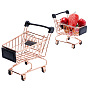 Iron Supermarket Trolley Display Decorations, Micro Landscape Decoration Accessories
