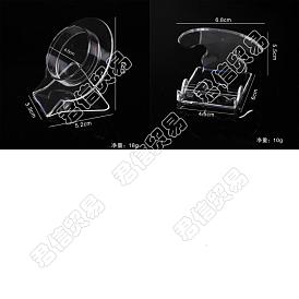 16 piezas 2 soportes de exhibición de pulseras de acrílico de estilo, para reloj de pulsera, brazaletes y pulsera