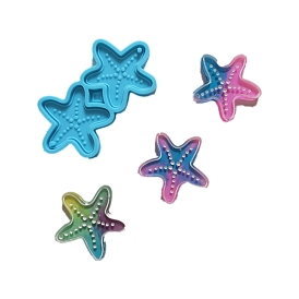 Starfish Shape Pendant Silicone Molds, Resin Casting Molds, for UV Resin & Epoxy Resin Jewelry Making