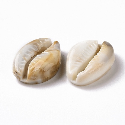 Acrylic Cabochons, Imitation Gemstone, Cowrie Shell Shape