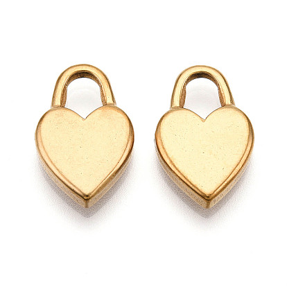 304 подвески из нержавеющей стали, ионное покрытие (ip), подвеска в виде замка в виде сердца