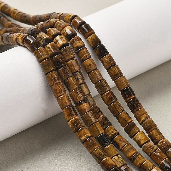 Природных тигровый глаз бисер нитей, колонка