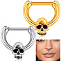 304 Кольца для носа в форме черепа/подковы из нержавеющей стали