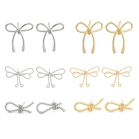 Bowknot/Knot Brass Stud Earrings for Women