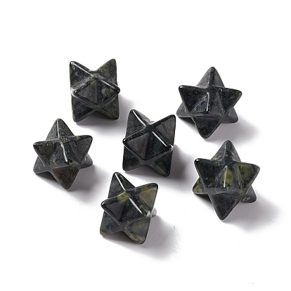 Натуральные бусины из яшмы, без отверстия , резной, Звезда Меркабы