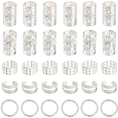 200 шт. 5 стили железные накладки на волосы, Ужасная катушка