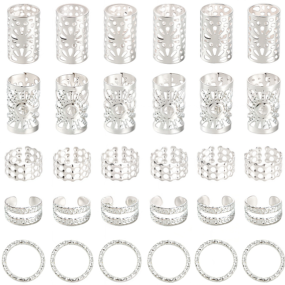 200 шт. 5 стили железные накладки на волосы, Ужасная катушка