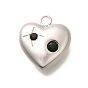 304 из нержавеющей стали горный хрусталь подвески, ионное покрытие (ip), реальный 14 k позолоченный, сердце