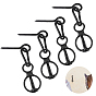 4 Bags Alloy Heavy Duty Horse Tie Ring, Horse Supplies Accessories, Mixed Shapes