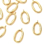 SHEGRACE Brass Pendants, Oval Charms, Cadmium Free & Lead Free & Nickel Free