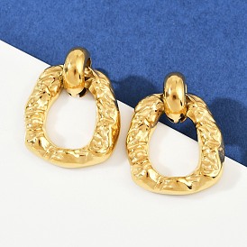 304 серьги-гвоздики из нержавеющей стали в виде самородков