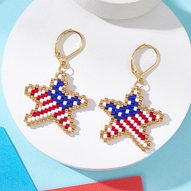 Стекло бисер мотаться серьги, звезда, С 304 результатами из нержавеющей стали