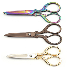 Ножницы из нержавеющей стали в стиле ретро, инструменты для вышивания крестиком, ремесленные ножницы, бытовые ножницы