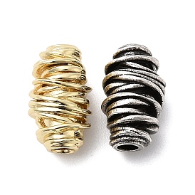 Латунные бусины в форме вихревой спирали, без кадмия и без свинца, стойки покрытие, долговечный