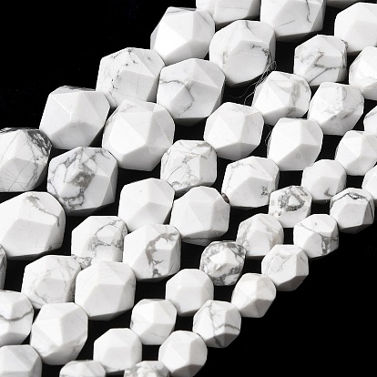 Природные Говлит бисер нитей, звезды вырезать круглые бусы, граненые