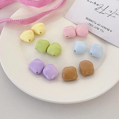 Opaque Acrylic Beads, Nuggets