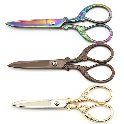 Stainless Steel Retro Scissors, Embroidery Cross Stitch Tools, Craft Scissors, Household Scissors