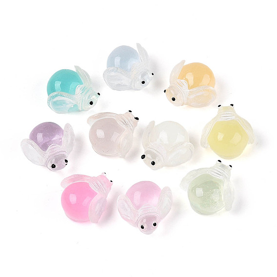 Светящиеся смоляные украшения в виде комаров, аксессуары для кукольного домика с микро-ландшафтом, притворяясь опорными украшениями, светится в темноте