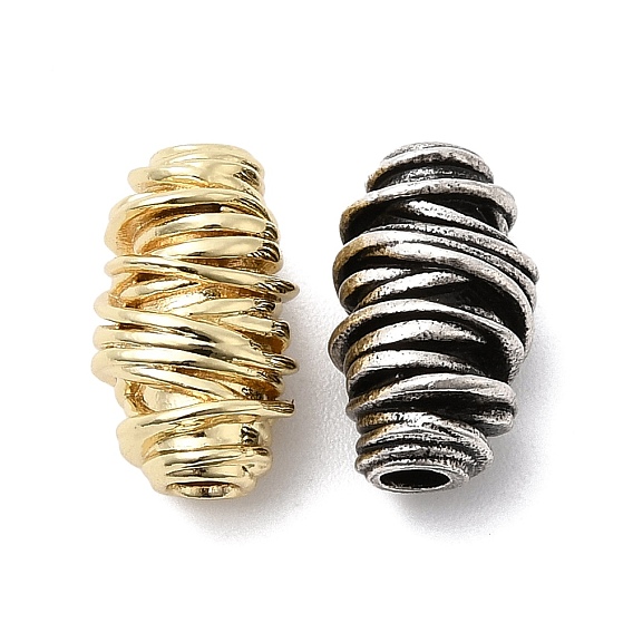 Латунные бусины в форме вихревой спирали, без кадмия и без свинца, стойки покрытие, долговечный