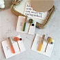 Retro Wooden Jelly Color Duckbill Clip Hairpin Waterdrop Bangs Clamp