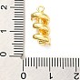Brass Micro Pave Cubic Zirconia Pendants, Spiral