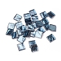 Electroplate Glass Crystal Mosaic Tiles Cabochons, for Crafts Art, Bump, Square