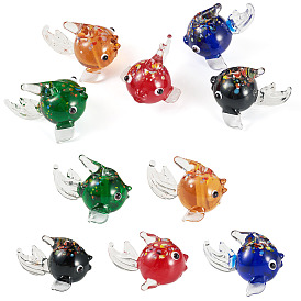 5 шт 5 цвета бусины лэмпворк ручной работы, рыба фугу
