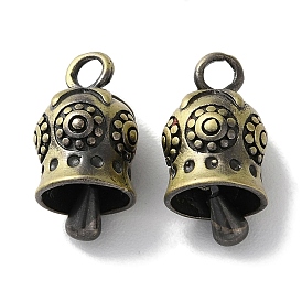 Tibetan Style Brass Pendants, Cadmium Free & Lead Free, Bell